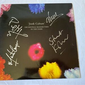 Orchestral Manoeuvres in the Dark 'Junk Culture' Vinyl signed autograph OMD